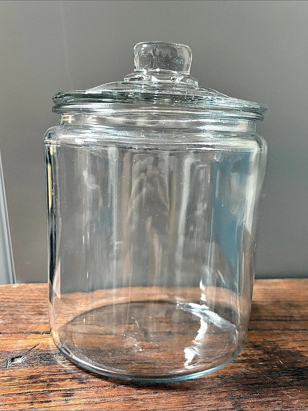 Clear Glass Storage Jar with Lid